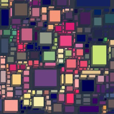 Soyut sanat dokusu. Kareler ile renkli doku. Modern sanat eserleri. Renkli görüntü