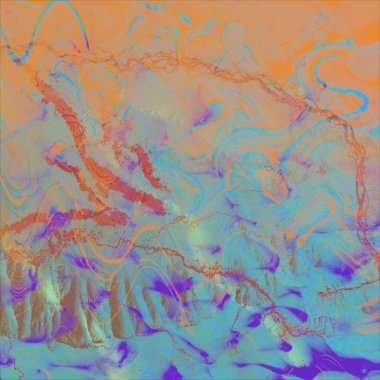 Çiçeklerle sulu boya deseni