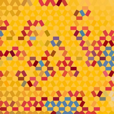 Renk fraktal geometrik soyut desen