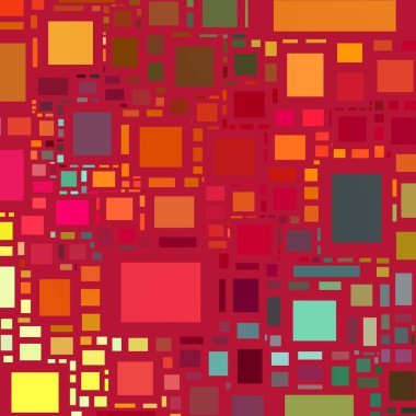 Soyut sanat dokusu. Kareler ile renkli doku. Modern sanat eserleri. Renkli görüntü