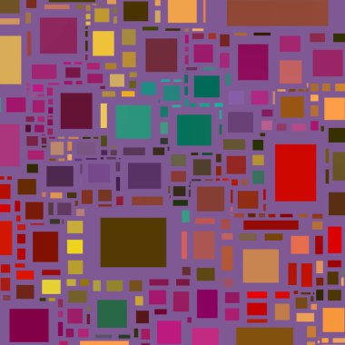 Soyut sanat dokusu. Kareler ile renkli doku. Modern sanat eserleri. Renkli görüntü