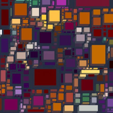 Soyut sanat dokusu. Kareler ile renkli doku. Modern sanat eserleri. Renkli görüntü