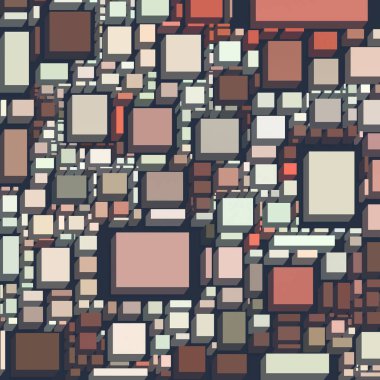 Soyut sanat dokusu. Kareler ile renkli doku. Modern sanat eserleri. Renkli görüntü