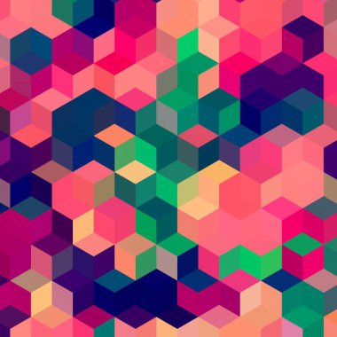 Geometrik desenlerle soyut sanat dokusu