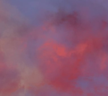 Fantezi açık mavi, mor ve pembe tonları suluboya arka plan. Tasarım, tebrik kartı, şablon için Kova boya kağıt dokulu tuval. Çok renkli degrade el yapımı illüstrasyon