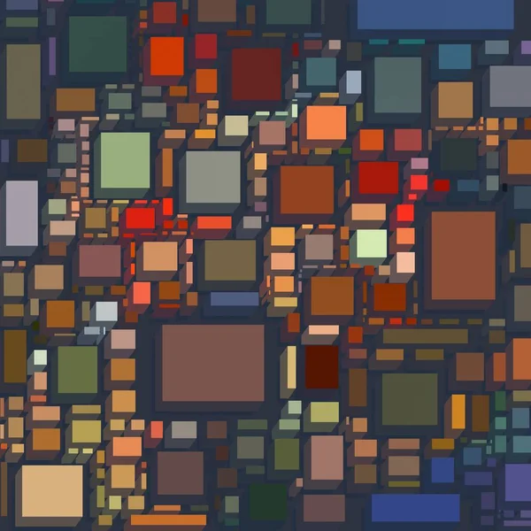 Soyut sanat dokusu. Kareler ile renkli doku. Modern sanat eserleri. Renkli görüntü