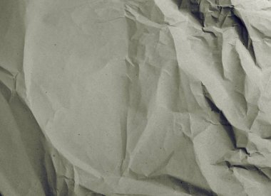 close of crumpled paper and white background