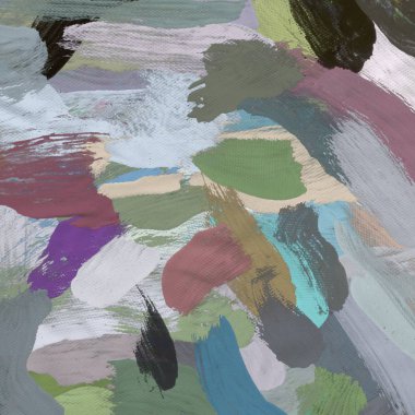 Tuval el yapımı yağlıboya. Renkli doku. Fırça darbeleri. Renkli görüntü. Modern sanat. Çağdaş sanat.