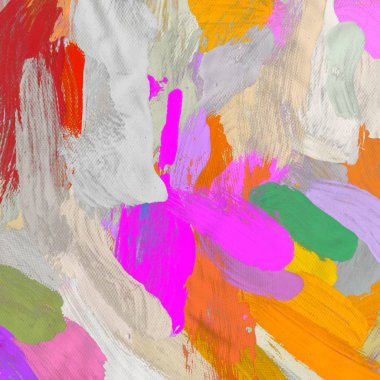 El yapımı tuvale yağlı boya. Soyut sanat dokusu. Renkli doku. Modern sanat eserleri. Yağlı boya darbeleri. Fırça darbeleri. Modern sanat. Çağdaş sanat. Sanatsal tuval.