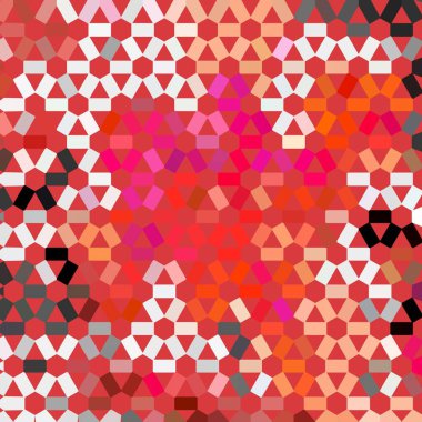 Renk fraktal geometrik soyut desen