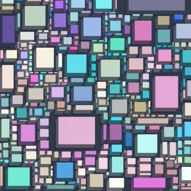 Soyut sanat dokusu. Kareler ile renkli doku. Modern sanat eserleri. Renkli görüntü