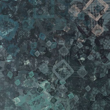 Yeşil yapraklı pürüzsüz desen