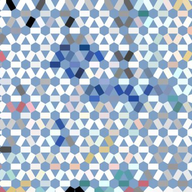 Renk fraktal geometrik soyut desen