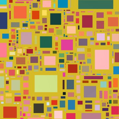 Soyut sanat dokusu. Kareler ile renkli doku. Modern sanat eserleri. Renkli görüntü