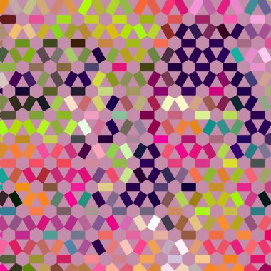 Karışık konfeti hex çokgenleri ile soyut arkaplan