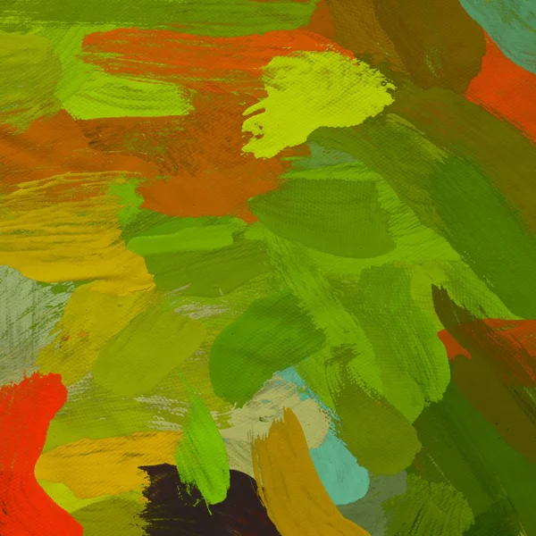 Tuval el yapımı yağlıboya. Renkli doku. Fırça darbeleri.