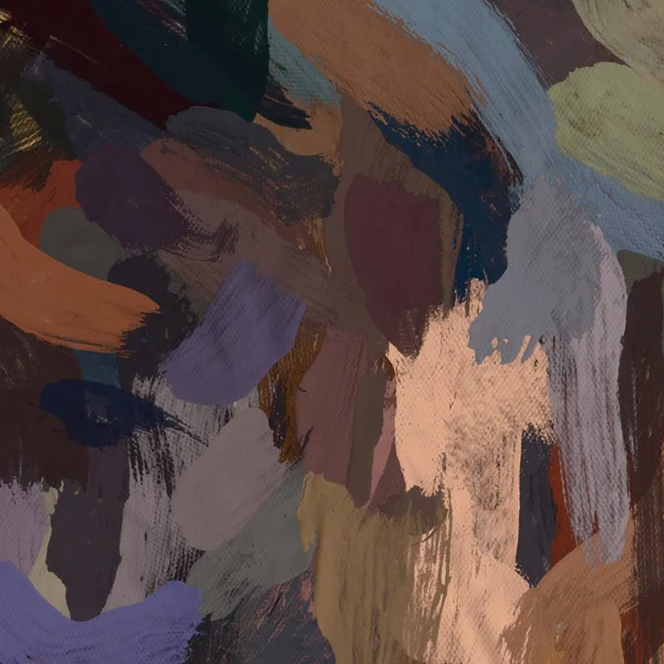 Tuval el yapımı yağlıboya. Renkli doku. Fırça darbeleri. Renkli görüntü. Modern sanat. Çağdaş sanat.