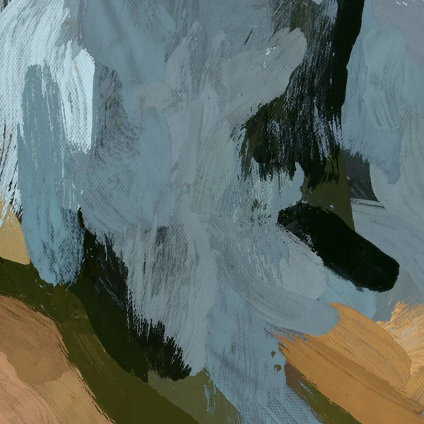 Tuval el yapımı yağlıboya. Renkli doku. Fırça darbeleri.