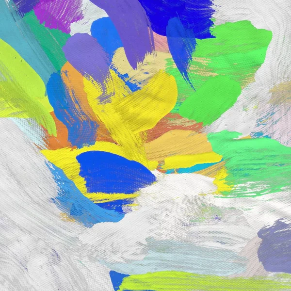 Tuval el yapımı yağlıboya. Renkli doku. Fırça darbeleri. Renkli görüntü. Modern sanat. Çağdaş sanat.