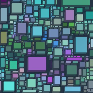 Soyut sanat dokusu. Kareler ile renkli doku. Modern sanat eserleri. Renkli görüntü