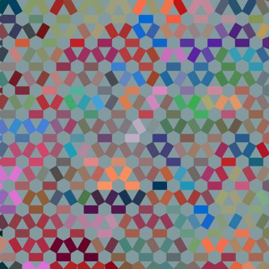 Renk fraktal geometrik soyut desen