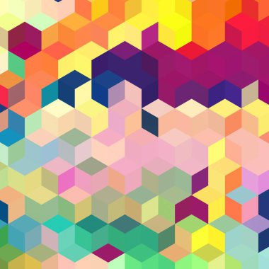 Geometrik desenlerle soyut sanat dokusu