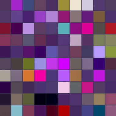 Kare renkli vektör arka plan. Soyut yarı ton illüstrasyon deseni. Vintage doku 