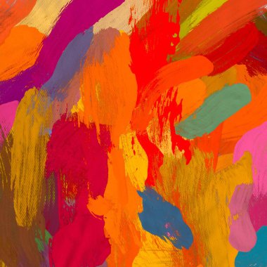 Tuval üzerine yağlıboya, Soyut sanat dokusu. Renkli doku. Modern sanat eserleri. Yağlı boya darbeleri. Fırça darbeleri