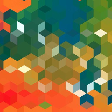 Renk fraktal geometrik soyut desen