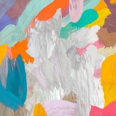 El yapımı tuvale yağlı boya. Soyut sanat dokusu. Renkli doku. Modern sanat eserleri. Yağlı boya darbeleri. Fırça darbeleri. Modern sanat. Çağdaş sanat. Sanatsal tuval.