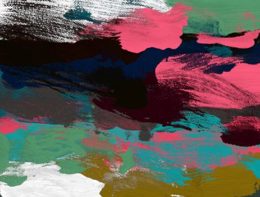 El yapımı tuvale yağlı boya. Soyut sanat dokusu. Renkli doku. Modern sanat eserleri. Yağlı boya darbeleri. Fırça darbeleri. Modern sanat. Çağdaş sanat. Sanatsal tuval.   