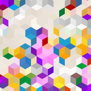 Geometrik desenlerle soyut sanat dokusu