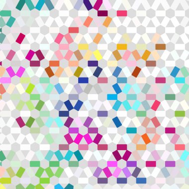 Renk fraktal geometrik soyut desen