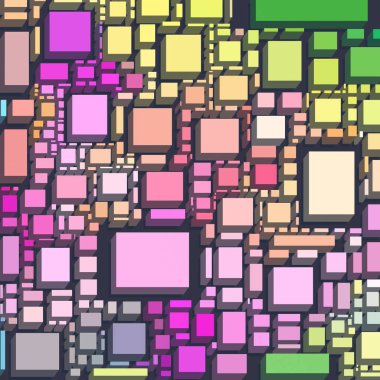 farklı geometrik desenler ile sanat deseni