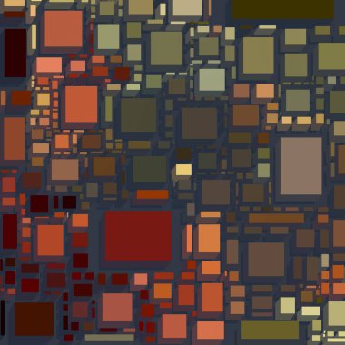 Soyut sanat dokusu. Kareler ile renkli doku. Modern sanat eserleri. Renkli görüntü