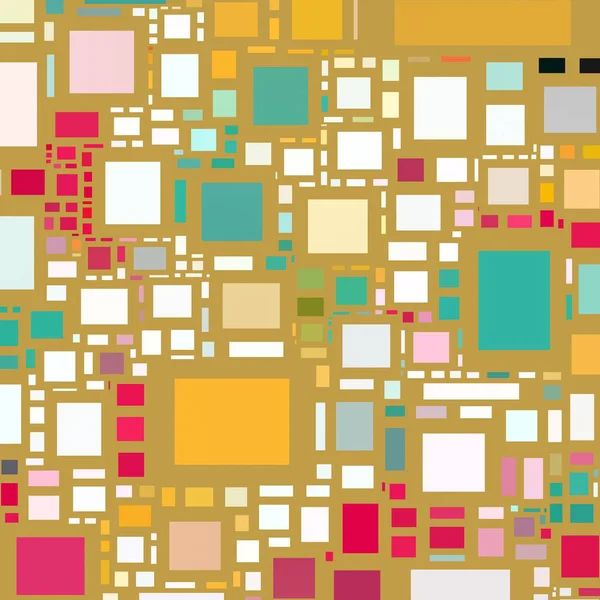Soyut sanat dokusu. Kareler ile renkli doku. Modern sanat eserleri. Renkli görüntü