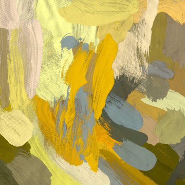 Tuval el yapımı yağlıboya. Renkli doku. Fırça darbeleri. Renkli görüntü. Modern sanat. Çağdaş sanat.