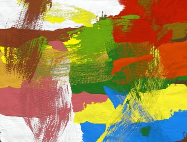 El yapımı tuvale yağlı boya. Soyut sanat dokusu. Renkli doku. Modern sanat eserleri. Yağlı boya darbeleri. Fırça darbeleri. Modern sanat. Çağdaş sanat. Sanatsal tuval.   