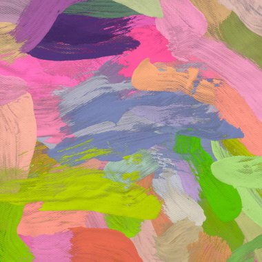 Tuval üzerine yağlıboya, Soyut sanat dokusu. Renkli doku. Modern sanat eserleri. Yağlı boya darbeleri. Fırça darbeleri