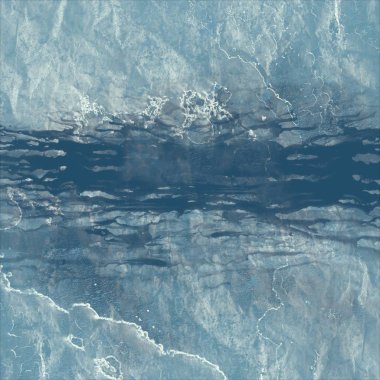 Dağlarda kış manzarası