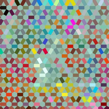 Renk fraktal geometrik soyut desen