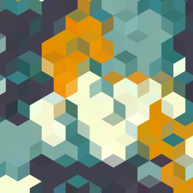 Geometrik desenlerle soyut sanat dokusu