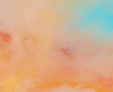 pastel degrade renk ve grunge kağıt doku, doğa soyut arka plan ile fantezi bulutlu gökyüzü                 