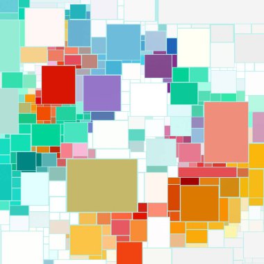 Soyut sanat dokusu. Kareler ile renkli doku. Modern sanat eserleri. Renkli görüntü