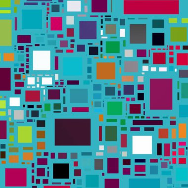 Soyut sanat dokusu. Kareler ile renkli doku. Modern sanat eserleri. Renkli görüntü