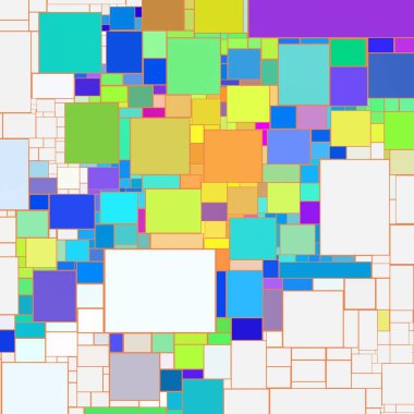 Soyut sanat dokusu. Kareler ile renkli doku. Modern sanat eserleri. Renkli görüntü