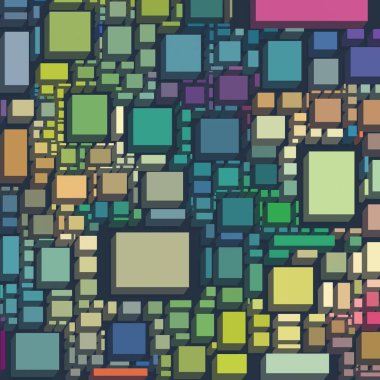 Soyut sanat dokusu. Kareler ile renkli doku. Modern sanat eserleri. Renkli görüntü