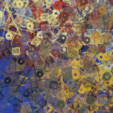 Çiçekli, soyut, pürüzsüz desen