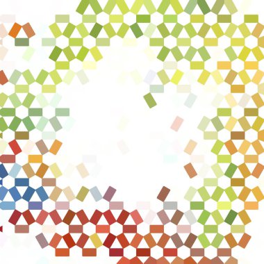 Renk fraktal geometrik soyut desen