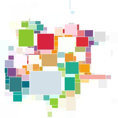 Soyut sanat dokusu. Kareler ile renkli doku. Modern sanat eserleri. Renkli görüntü